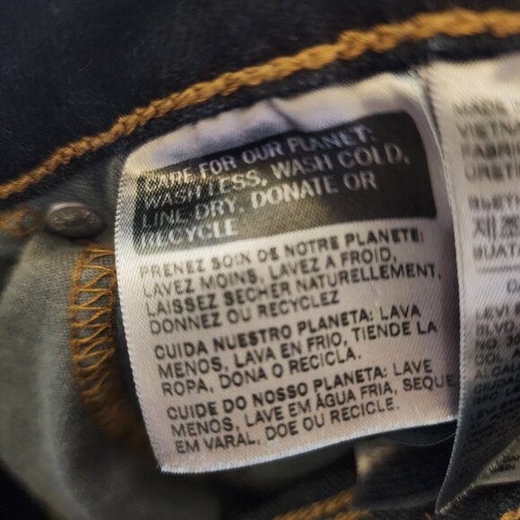 Levi’s 505 – Classic Straight Dark Denim Men's Jeans - Picture 14 of 14